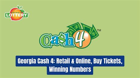 georgia cash 4 winning numbers|georgia cash 4 today.